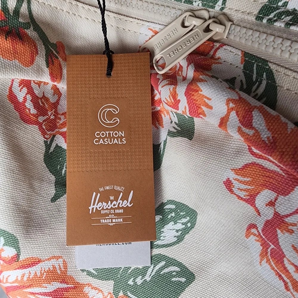 Herschel vintage rose natural cotton backpack